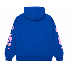 Load image into Gallery viewer, Spider -  Worldwide Beluga Hooded Sweatshirt - Blue Pink