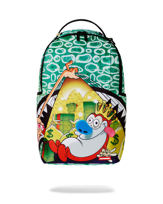 Sprayground - Ren & Stimpy Hidden Gold Mine DLXR Backpack - Clique Apparel