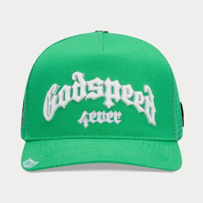 Godspeed - Green Shamrock Trucker - Clique Apparel