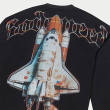 Load image into Gallery viewer, Godspeed -  Lift Off LS T-Shirt (Black Wash)