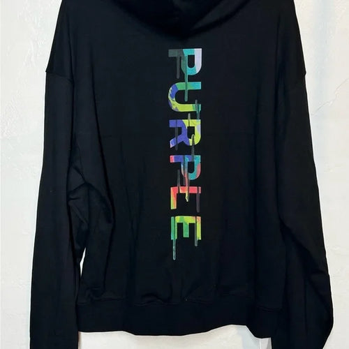 Purple- rainbow hoodie - Clique Apparel