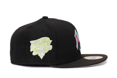 New Era -  Mens New York Yankees Black Multi-Color Pack 59FIFTY Fitted Hat - Clique Apparel
