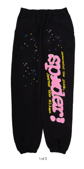 Sp5der - P*NK V2 Sweatpant Black - Clique Apparel