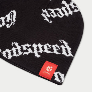 Godspeed -  (Black/white OG Logo Beanie Hat)