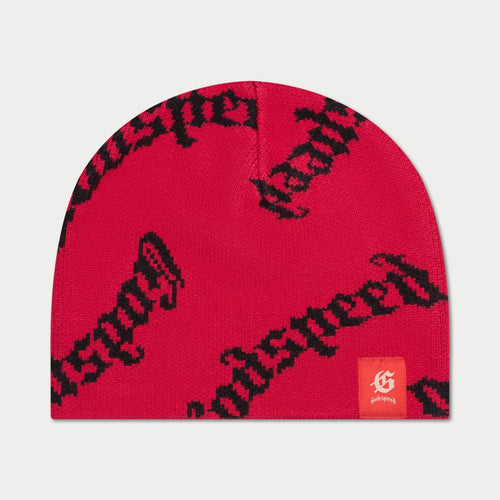 Godspeed - Og Logo Beanie Red - Clique Apparel
