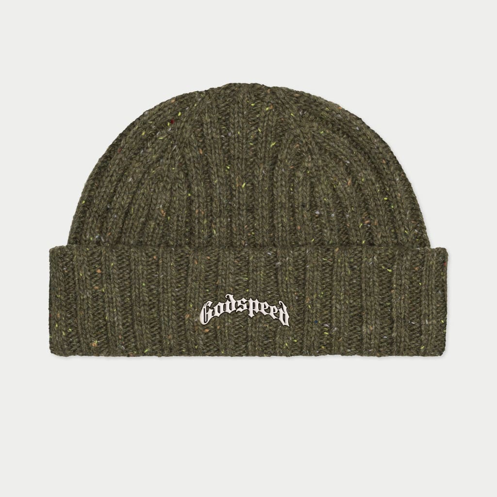 Godspeed - Og Logo Emblem Beanie (Olive Speckle)