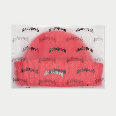 Godspeed - Og Logo Emblem Beanie (Red Speckle) - Clique Apparel