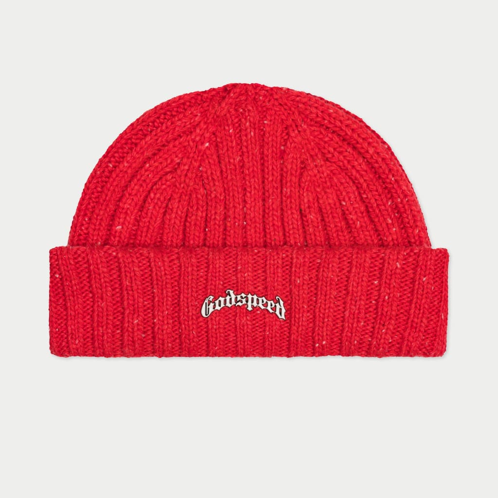 Godspeed - Og Logo Emblem Beanie (Red Speckle)