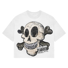 Load image into Gallery viewer, Mixed Emotions -  White Pirate Cropped Tee