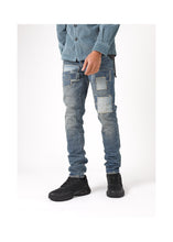 Load image into Gallery viewer, Purple - Vintage Square Patch Blue - VSPR