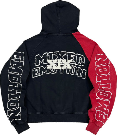 Mixed Emotion- Red Split Decision Hoodie - Clique Apparel