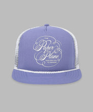 Load image into Gallery viewer, Paper Planes - Script Trucker Hat - Lavender