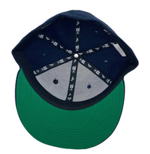 Load image into Gallery viewer, Paper Planes - Crown 9 Fifty Fitted Hat - Navy W/ Green Undervisor