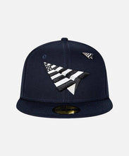 Load image into Gallery viewer, Paper Planes - Crown 9 Fifty Fitted Hat - Navy W/ Green Undervisor