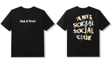 Anti Social Social Club - Sick N Tired Tee - Black - Clique Apparel
