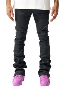 Serenede - "Caviar" wax stacked jeans