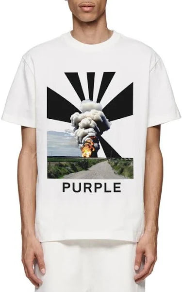 Purple - Brilliant White TEE