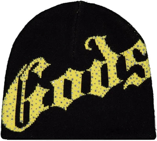 Godspeed - Og Logo Emblem Beanie (Black/Yellow)