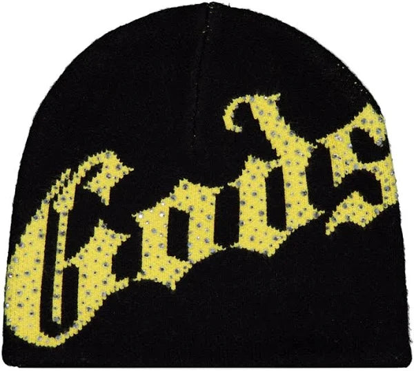 Godspeed - Og Logo Emblem Beanie (Black/Yellow)