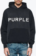 Load image into Gallery viewer, PURPLE BRAND - Heavyweight Fleece Hoodie - Black