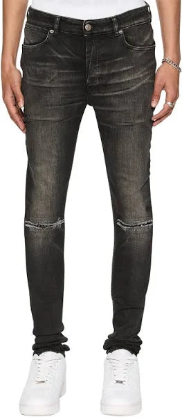 Ksubi - Van Winkle Tarr Repair Jeans