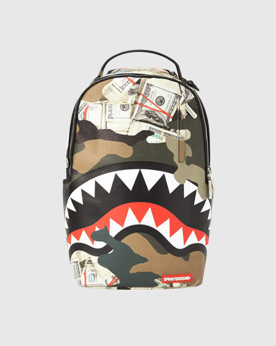 Camo Money Shark Backpack - Clique Apparel