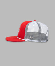 Load image into Gallery viewer, Paper Planes - Script Trucker Hat - Red