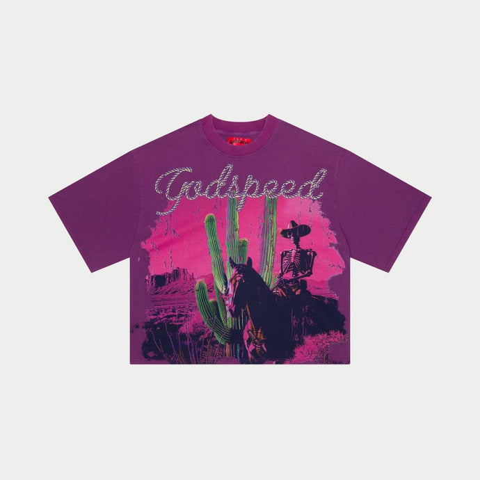 Godspeed - Cactus T-shirt- Purple