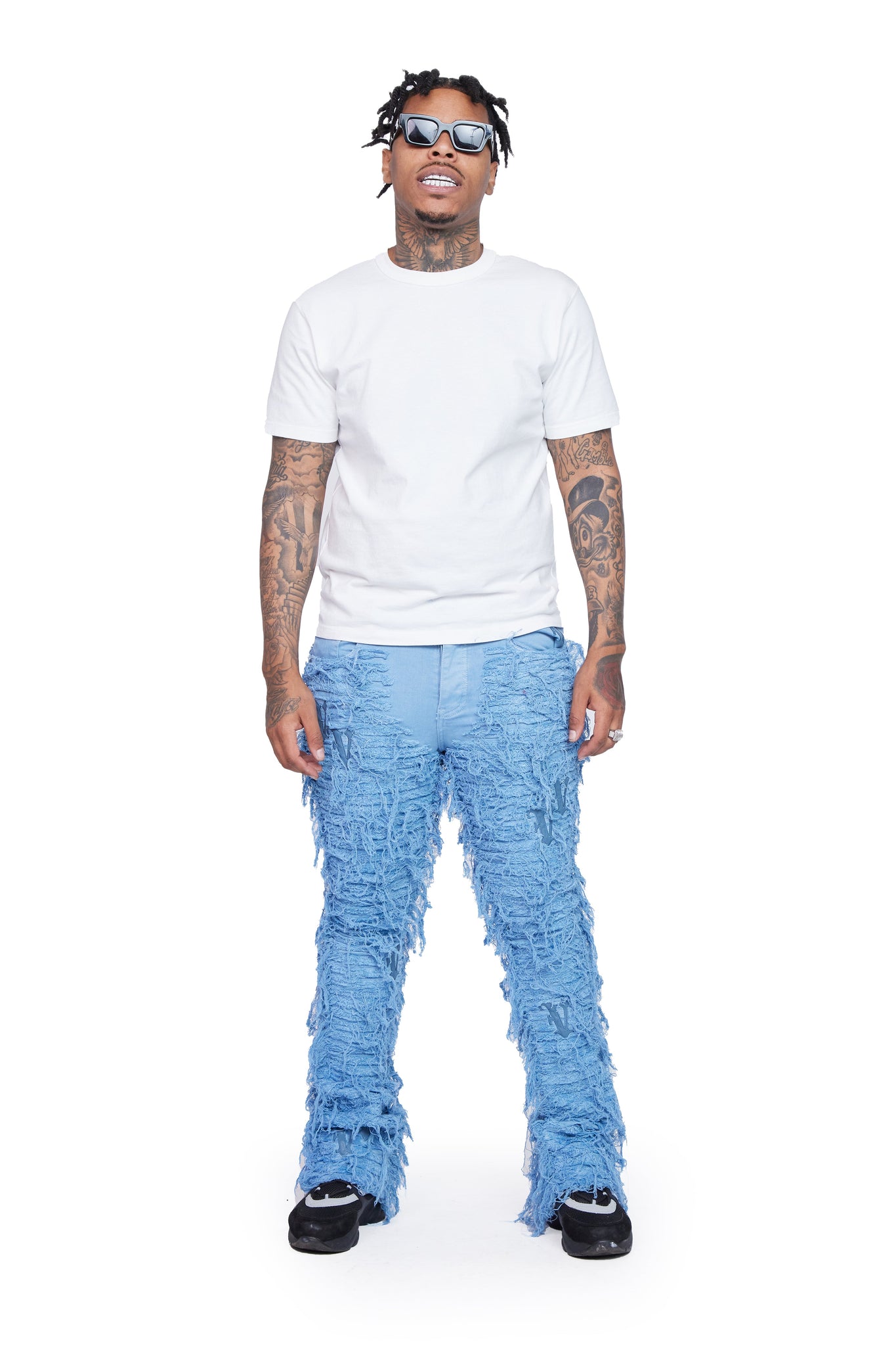 Valabasas - Stacked V-Ironic - Sky Blue | Clique Apparel