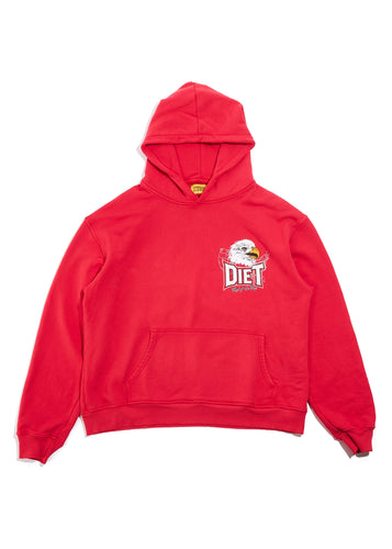 Diet Starts Monday - Winners Hoodie - Red - Clique Apparel