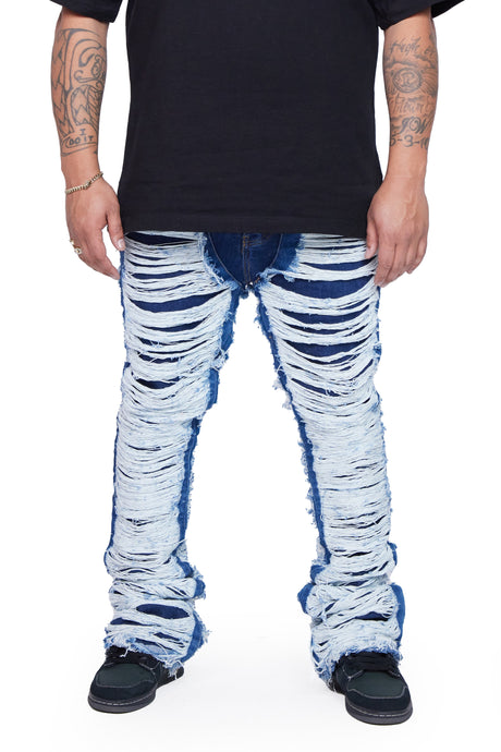 Valabasas - Stacked Ravaged - Indigo - Clique Apparel
