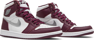 Nike - Air Jordan 1 Retro High OG Sneakers - Bordeaux/Metallic Silver/White - Clique Apparel