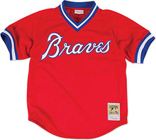 Load image into Gallery viewer, Mitchell &amp; Ness Dale Murphy Atlanta Braves Men&#39;s Authentic 1980 BP Jersey - Red - Clique Apparel