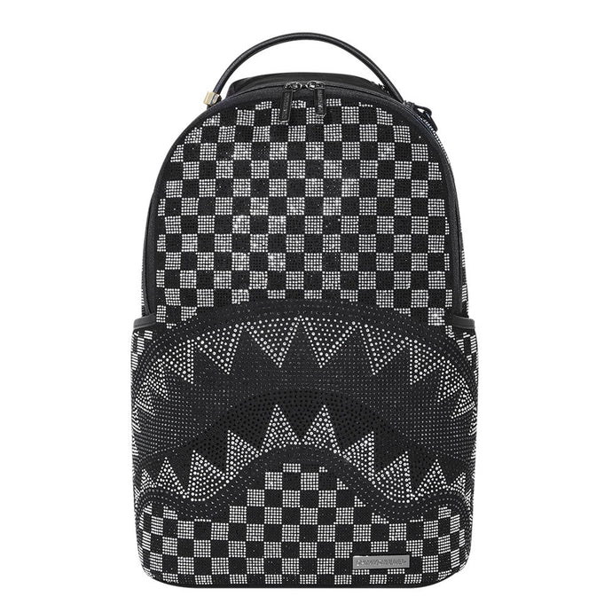Sprayground Platinum Drips kid's backpack Black-Grey Check