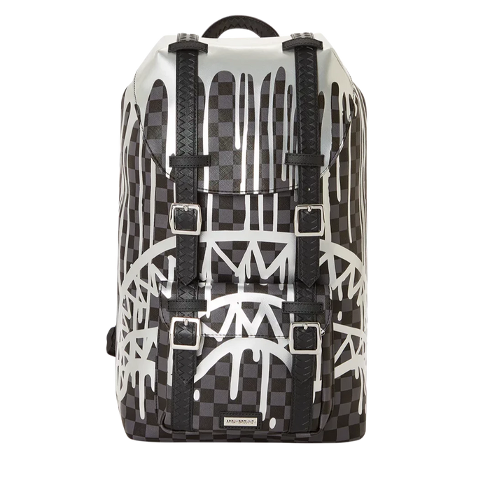 SPRAYGROUND: duble drips print backpack in printed vegan leather