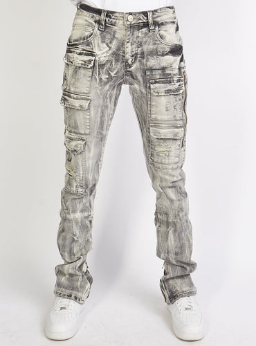 Politics Jeans - Murph - Skinny Stacked - Grey Storm - 501 - Clique Apparel
