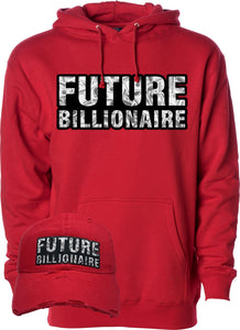 MV Future Billionaire Hoodie Red- Unisex - Clique Apparel