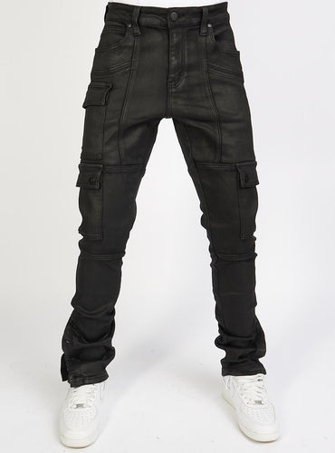 Politics Jeans - Hans - Wax Stacked - Jet Black - 503 - Clique Apparel
