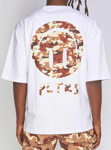 Politics - Camo T-Shirt Mott104 - White - Clique Apparel