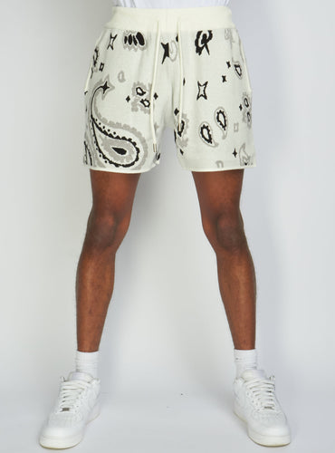 Politics - Knit Shorts Pais378 - White - Clique Apparel