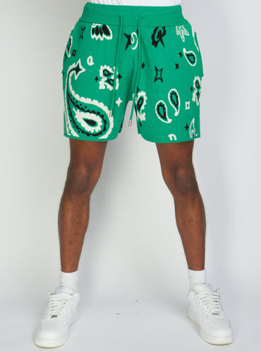 Politics - Knit Shorts Pais377 - Green - Clique Apparel