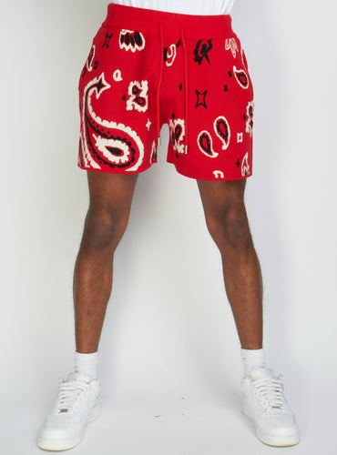 Politics - Knit Shorts Pais375 - Red - Clique Apparel