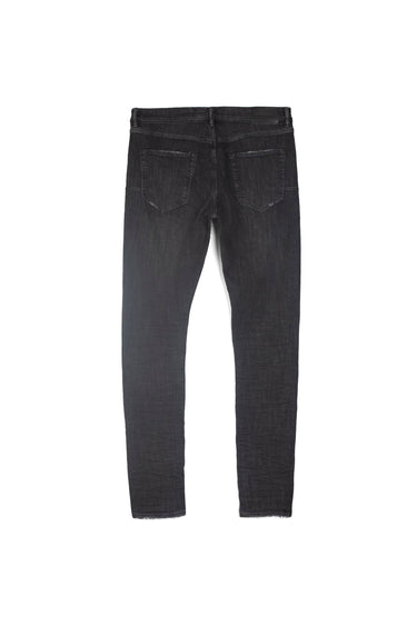 Purple - P001 Low Rise Skinny Jean Black Overspray - Clique Apparel