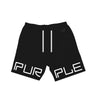 P413 Relaxed Fit Short - French Terry Sweat Short Wordmark Black - Clique Apparel