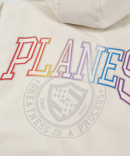 Load image into Gallery viewer, Paper Plane - Collegiate Spectrum Half Zip Drop Shoulder Hoodie - Vapor - Clique Apparel