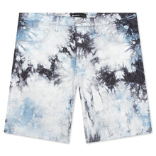 Load image into Gallery viewer, PURPLE BRAND BLUE BLACK TIEDYE JACQUARD MONOGRAM SHORTS - Clique Apparel