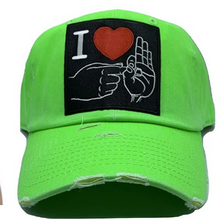 Load image into Gallery viewer, MV DAD HATS I heart Love you - Unisex - Clique Apparel