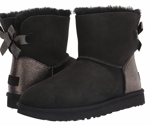 UGG Women's Mini Bailey Bow Glitz Fashion Boot - Clique Apparel