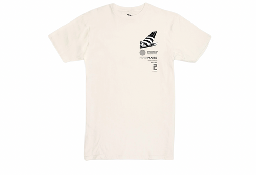 PAPER PLANE IVORY TEE OPEN DOOR - Clique Apparel