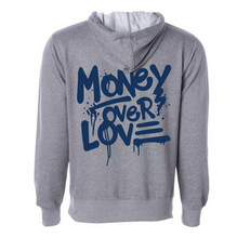 Load image into Gallery viewer, MV Money Over Love Hoodie Grey- Men&#39;s - Clique Apparel